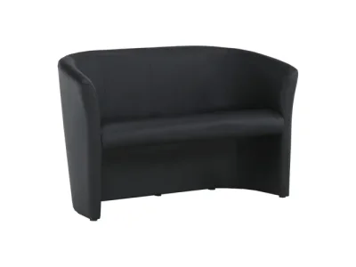 KONDELA Cuba konferenčné dvojkreslo čierna