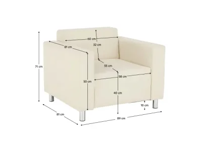 Detail produktu KONDELA Homker kreslo béžová