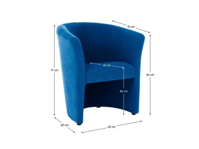Detail produktu KONDELA Cuba konferenčné kreslo modrá