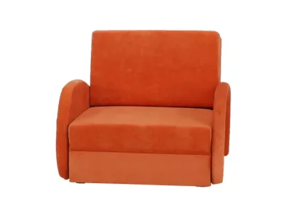 Detail produktu KONDELA Mili 1 rozkladacie kreslo s úložným priestorom oranžová