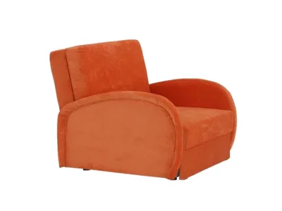 Detail produktu KONDELA Mili 1 rozkladacie kreslo s úložným priestorom oranžová