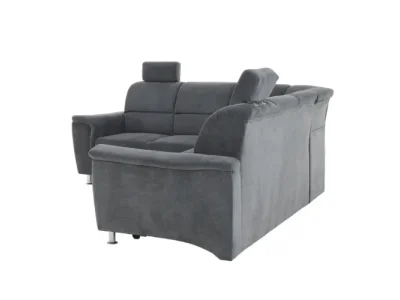 Detail produktu KONDELA Santiago L rohová sedačka s rozkladom a úložným priestorom sivá