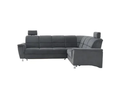 Detail produktu KONDELA Santiago P rohová sedačka s rozkladom a úložným priestorom sivá