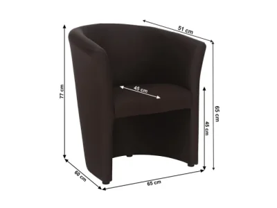 Detail produktu KONDELA Cuba konferenčné kreslo hnedá