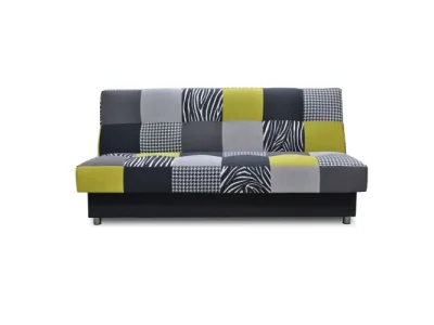 KONDELA Alabama rozkladacia pohovka s úložným priestorom limetková