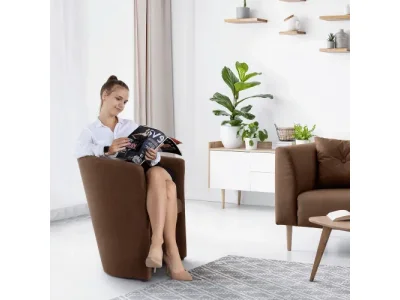 Detail produktu KONDELA Cuba konferenčné kreslo hnedá