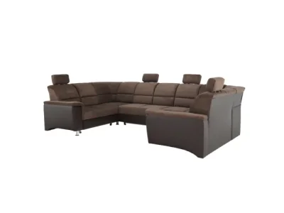 Detail produktu KONDELA Santiago L/P rohová sedačka u s rozkladom hnedá
