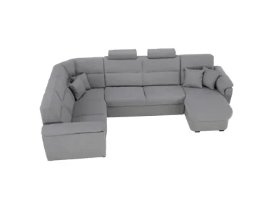 Detail produktu KONDELA Born U P rohová sedačka u sivá