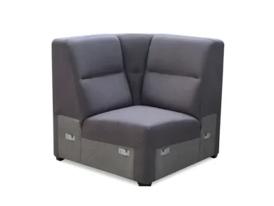 KONDELA Born R rohová časť sivá