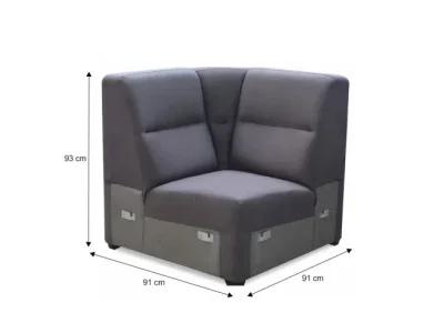 Detail produktu KONDELA Born R rohová časť sivá