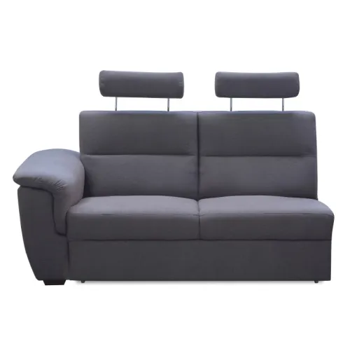 KONDELA Born 3 1B ZZ L dvojsedačka sivá