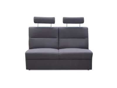 KONDELA Born 3 BB ZZ dvojsedačka sivá