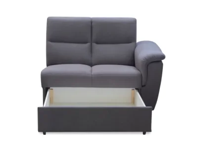 KONDELA Born 2 1B ZS P dvojsedačka sivá