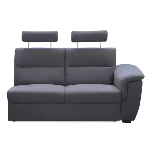 KONDELA Born 3 1B ZZ P dvojsedačka sivá