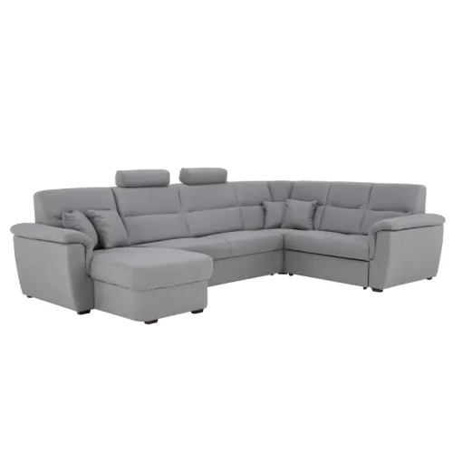 KONDELA Born U L rohová sedačka u sivá