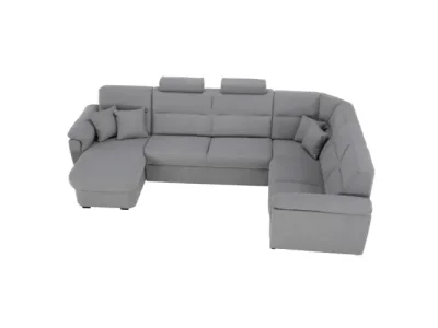 Detail produktu KONDELA Born U L rohová sedačka u sivá