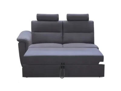 KONDELA Born 3 1B ZF ZZ L dvojsedačka sivá