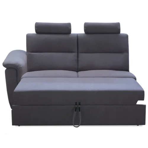 KONDELA Born 3 1B ZF ZZ L dvojsedačka sivá