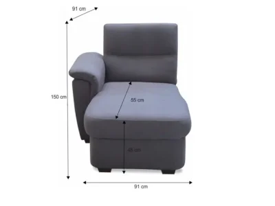 Detail produktu KONDELA Born OTT 1B L otoman sivá