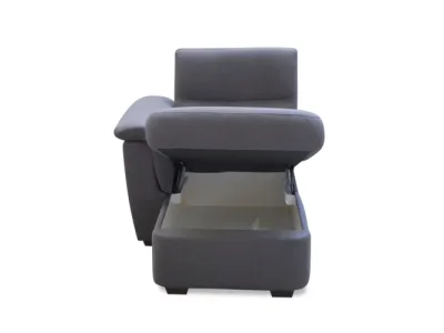 KONDELA Born OTT 1B ZP L otoman sivá