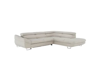 KONDELA Fabia P rohová sedačka sivobéžová