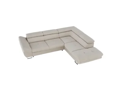 Detail produktu KONDELA Fabia P rohová sedačka sivobéžová