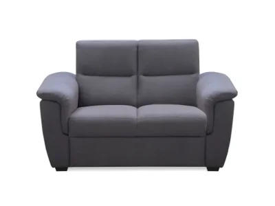 KONDELA Born dvojsedačka sivá