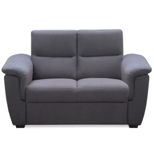 KONDELA Born dvojsedačka sivá