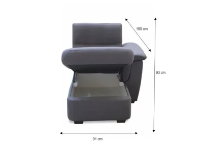 Detail produktu KONDELA Born OTT 1B ZP P otoman sivá