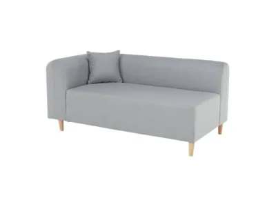 KONDELA Broken L pohovka sivá