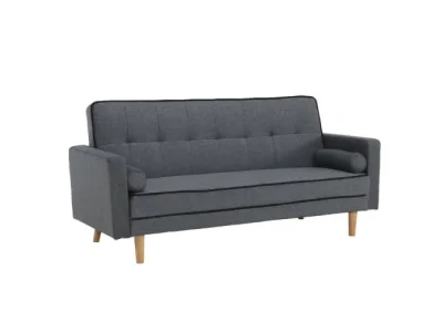 KONDELA Otisa rozkladacia pohovka sivá