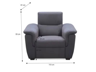 Detail produktu KONDELA Born kreslo sivá