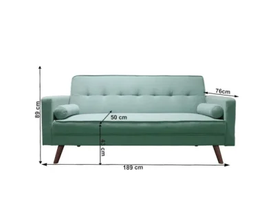 Detail produktu KONDELA Otisa rozkladacia pohovka mentolová