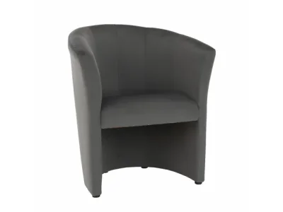 KONDELA Cuba konferenčné kreslo sivá