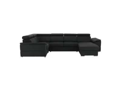 Detail produktu KONDELA Segoria Roh U L rohová sedačka u s rozkladom tmavosivá