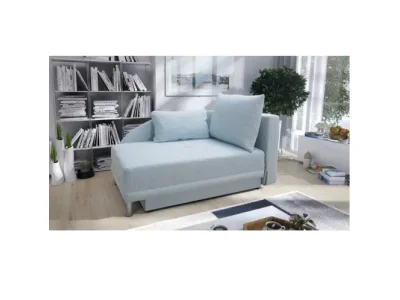 Detail produktu KONDELA Laurel P rozkladacia pohovka s úložným priestorom svetlomodrá