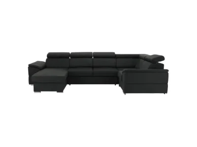 Detail produktu KONDELA Segoria Roh U P rohová sedačka u s rozkladom tmavosivá