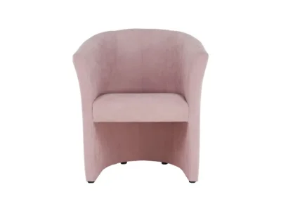 Detail produktu KONDELA Rose konferenčné kreslo s taburetkou púdrová ružová