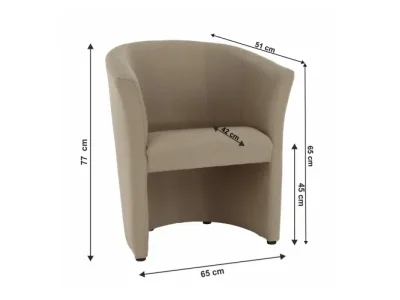 Detail produktu KONDELA Cuba konferenčné kreslo béžová