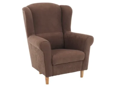 KONDELA Charlot kreslo (ušiak) hnedá