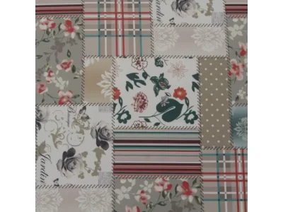 Detail produktu KONDELA Charlot kreslo (ušiak) vzor patchwork Viorica 1