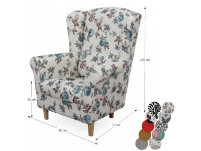 Detail produktu KONDELA Charlot kreslo (ušiak) rose 14