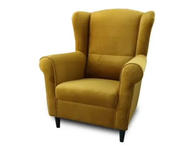 Detail produktu KONDELA Charlot kreslo (ušiak) horčicová