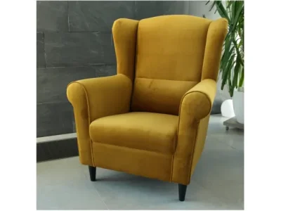 Detail produktu KONDELA Charlot kreslo (ušiak) horčicová