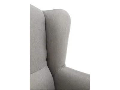 Detail produktu KONDELA Belek kreslo (ušiak) cappuccino / vzor / buk