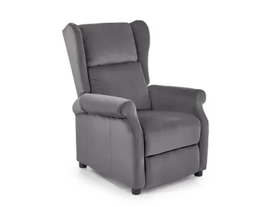 Detail produktu HALMAR Agustin 2 relaxačné kreslo (ušiak) sivá