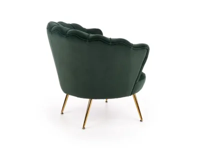 Detail produktu HALMAR Amorinito kreslo tmavozelená / zlatá