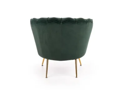 Detail produktu HALMAR Amorinito kreslo tmavozelená / zlatá