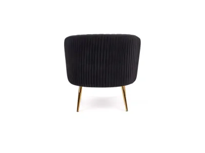 Detail produktu HALMAR Crown kreslo čierna / zlatá