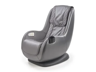 HALMAR Dopio masážne kreslo sivá / tmavosivá